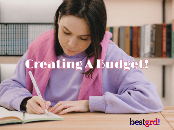 A working woman creating a budget for safer life with bestgrd.com